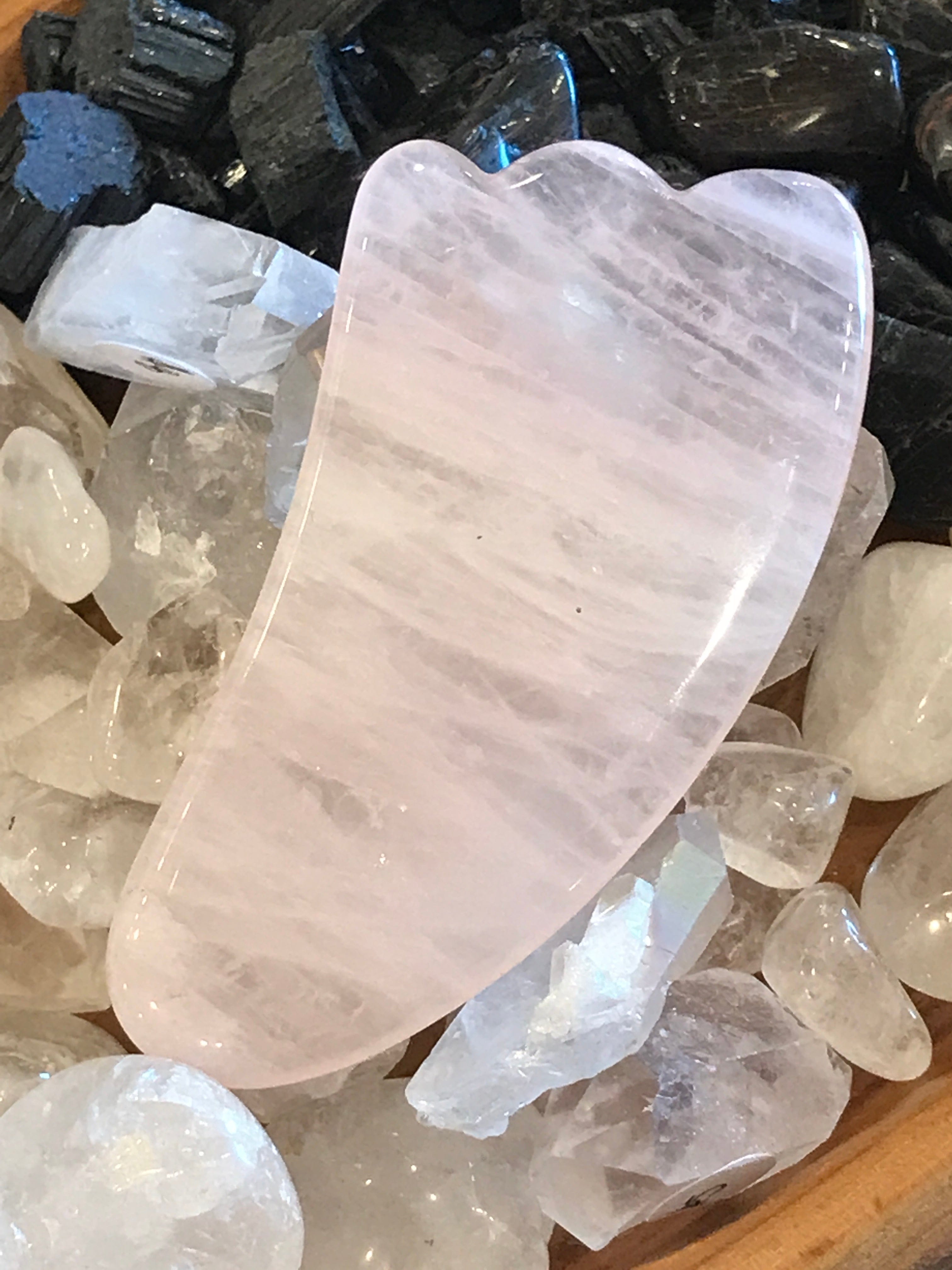 Premium Cut Gua Sha Dainty Health + Wellness Rose Quartz