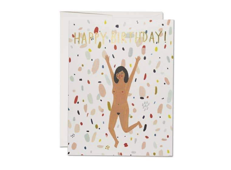 Birthday Suit Greeting Card Dainty Greeting Cards