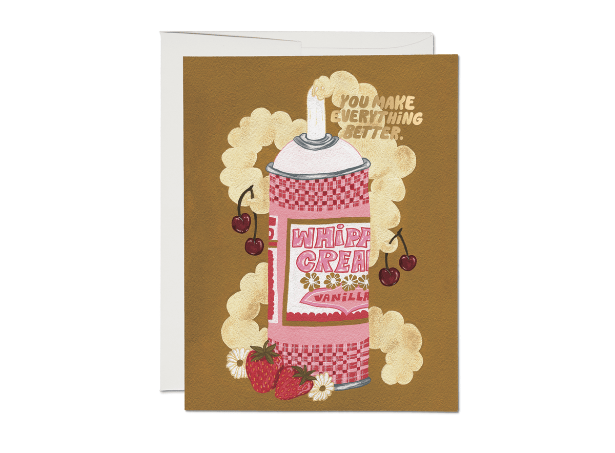 Whipped Cream Dainty Greeting Cards